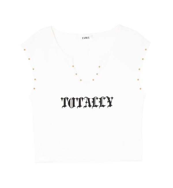 EVRIS「スタッズグラフィックタンクトップ」|タンクトップ|