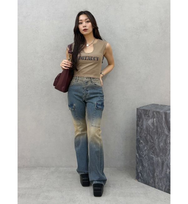 EVRIS「スタッズグラフィックタンクトップ」|タンクトップ|