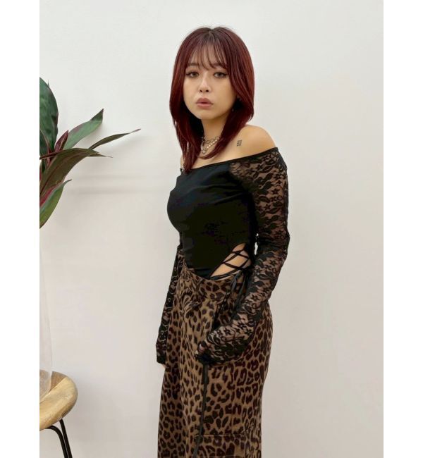 EVRIS「サイドレースアップデザイントップス」|Tシャツ・カットソー|