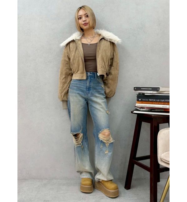 EVRIS「サイドレースアップデザイントップス」|Tシャツ・カットソー|