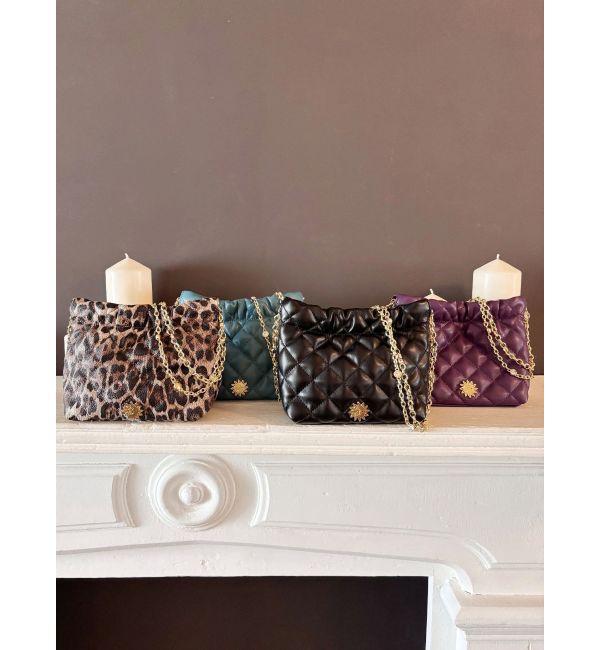 EVRIS「キルティングビジューチェーンミニBAG」|ショルダー・メッセンジャー|