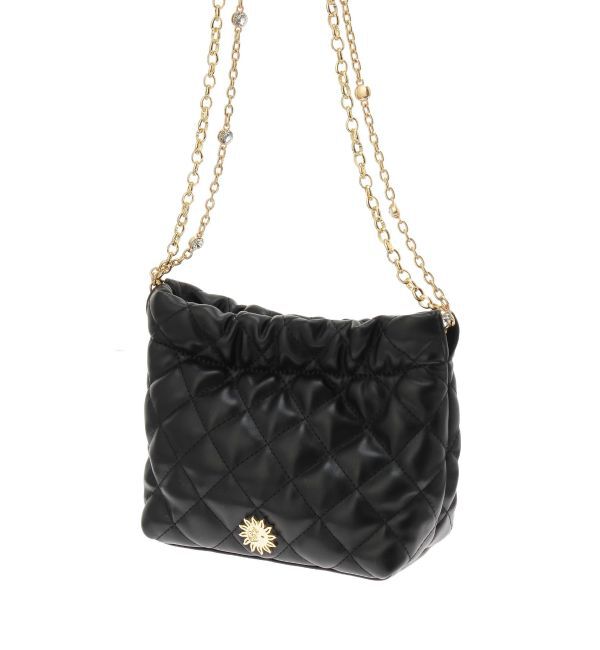 EVRIS「キルティングビジューチェーンミニBAG」|ショルダー・メッセンジャー|