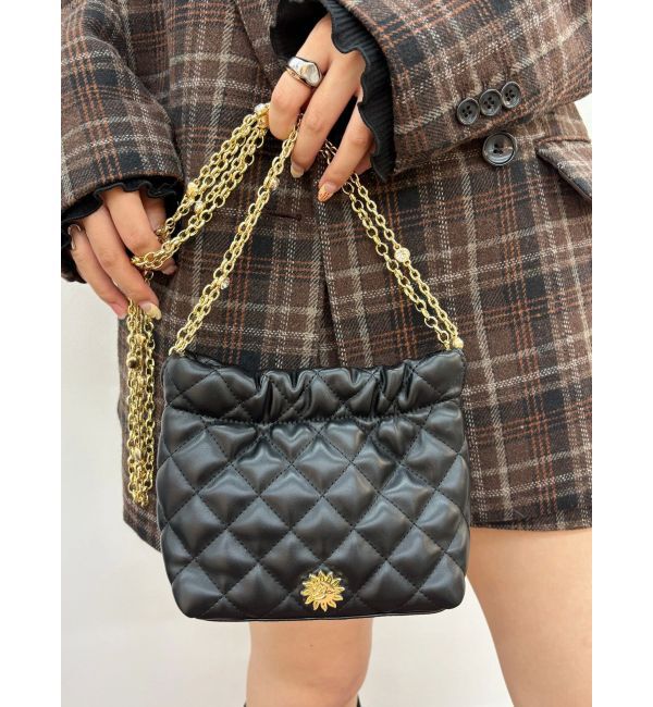 EVRIS「キルティングビジューチェーンミニBAG」|ショルダー・メッセンジャー|