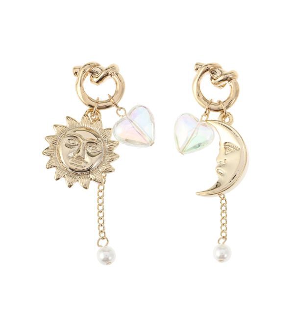 EVRIS「CLEAR HEART SUNNY ピアス」|ピアス|