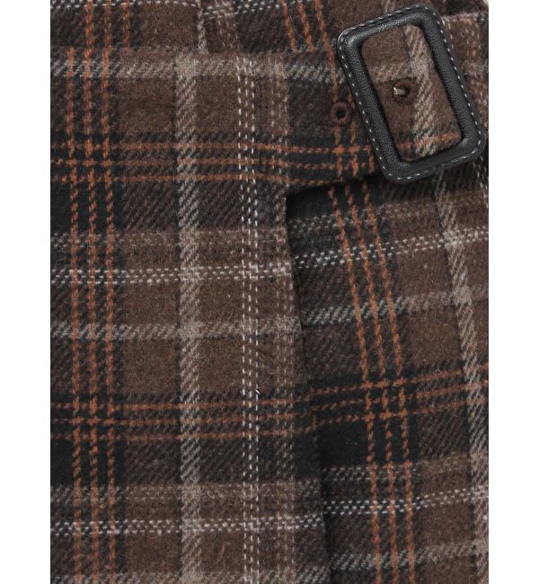 EVRIS「ラップチェックミニスカート【セットアップ着用可能】」|スカート|