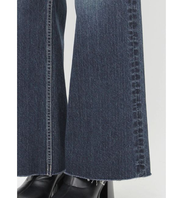 EVRIS「バックリボンワイドデニムパンツ」|デニム|