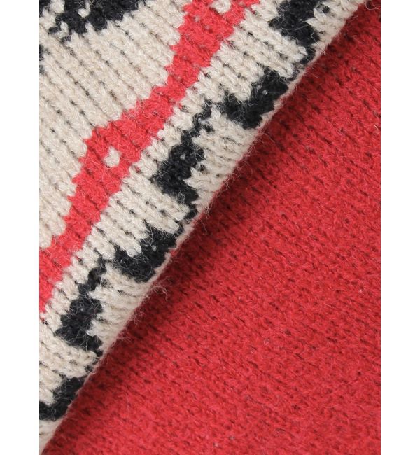 EVRIS「オリジナルグラフィックオフショルニットトップス」|ニット・セーター|