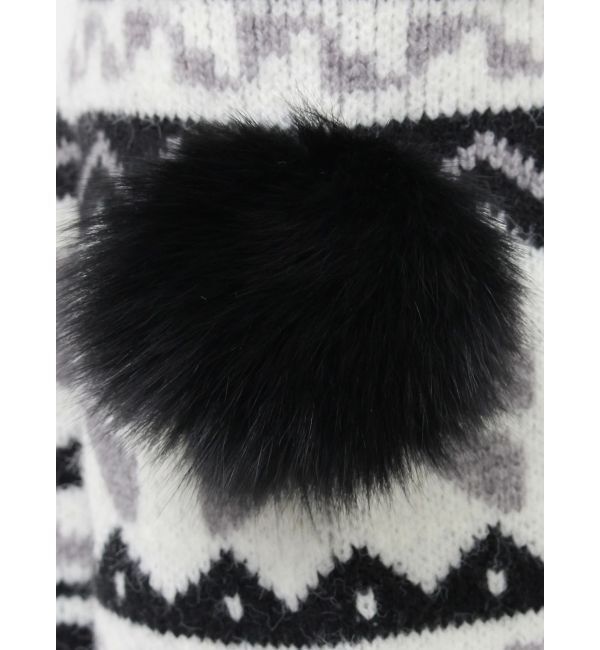 EVRIS「オリジナルグラフィックオフショルニットトップス」|ニット・セーター|