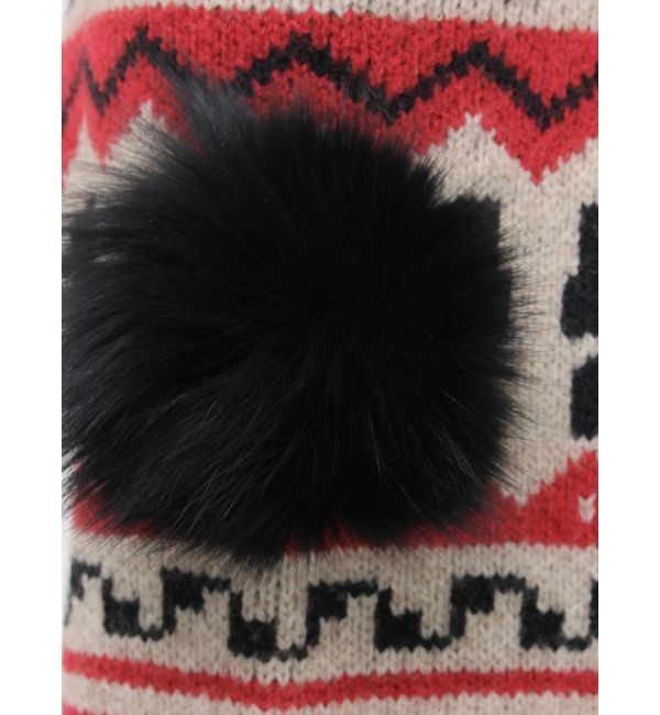 EVRIS「オリジナルグラフィックオフショルニットトップス」|ニット・セーター|