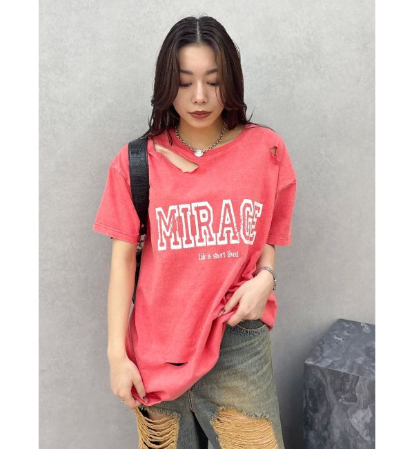EVRIS「カットダメージBIG Tシャツ」|Tシャツ・カットソー|