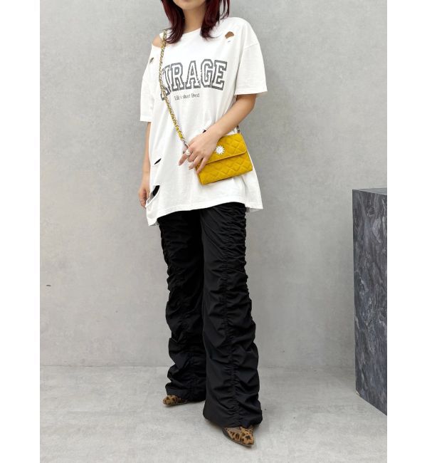 EVRIS「カットダメージBIG Tシャツ」|Tシャツ・カットソー|