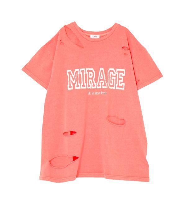 EVRIS「カットダメージBIG Tシャツ」|Tシャツ・カットソー|