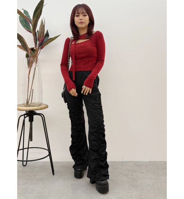 EVRIS「ギャザーフレアパンツ」|その他|