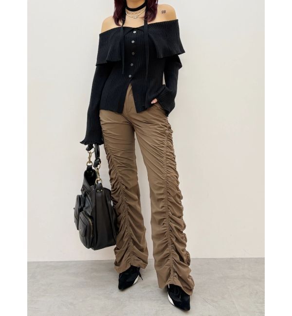 EVRIS「ギャザーフレアパンツ」|その他|