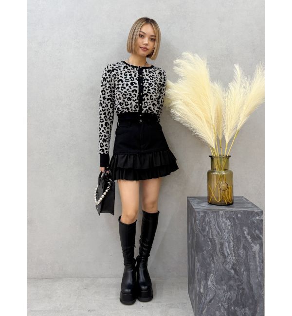 EVRIS「ドッキングフリルミニスカート」|スカート|