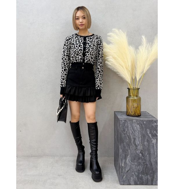 EVRIS「ドッキングフリルミニスカート」|スカート|