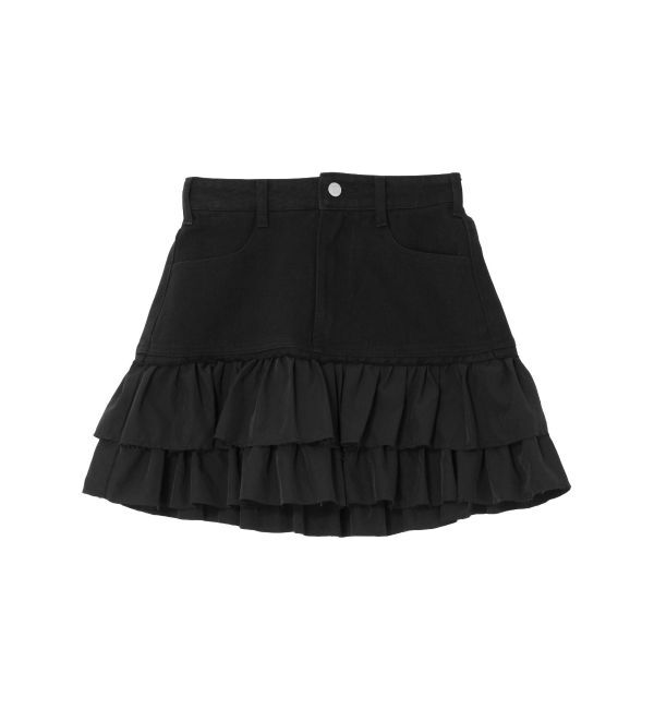EVRIS「ドッキングフリルミニスカート」|スカート|