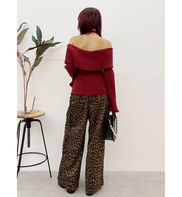 EVRIS「チョーカーオフショルニットトップス」|ニット・セーター|