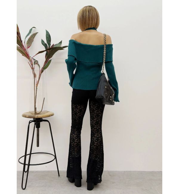 EVRIS「チョーカーオフショルニットトップス」|ニット・セーター|