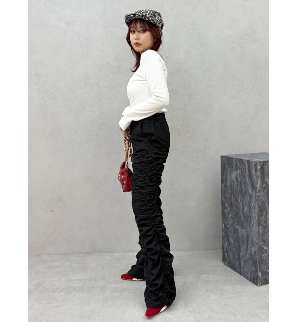 EVRIS「【WEB限定】バックオープンリブトップス」|Tシャツ・カットソー|