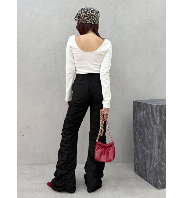 EVRIS「【WEB限定】バックオープンリブトップス」|Tシャツ・カットソー|