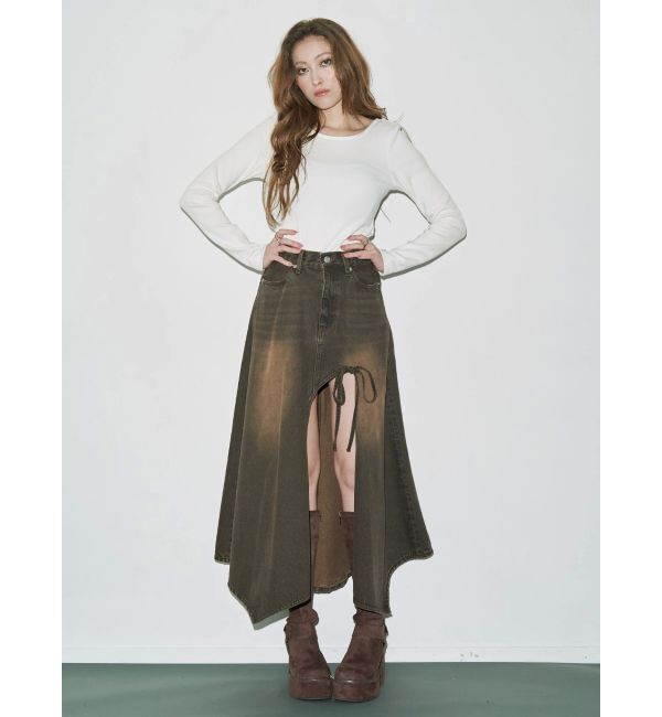 EVRIS「【WEB限定】バックオープンリブトップス」|Tシャツ・カットソー|