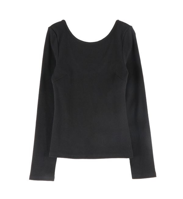 EVRIS「【WEB限定】バックオープンリブトップス」|Tシャツ・カットソー|