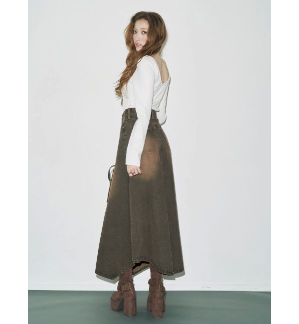 EVRIS「【WEB限定】バックオープンリブトップス」|Tシャツ・カットソー|