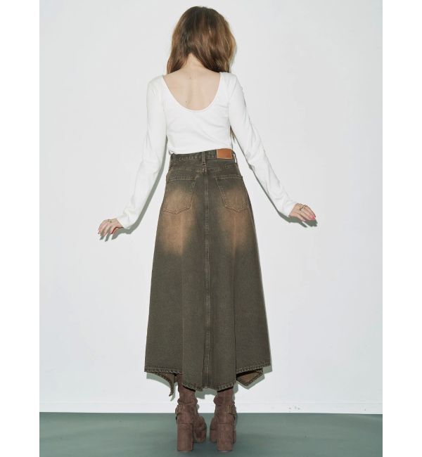 EVRIS「【WEB限定】バックオープンリブトップス」|Tシャツ・カットソー|