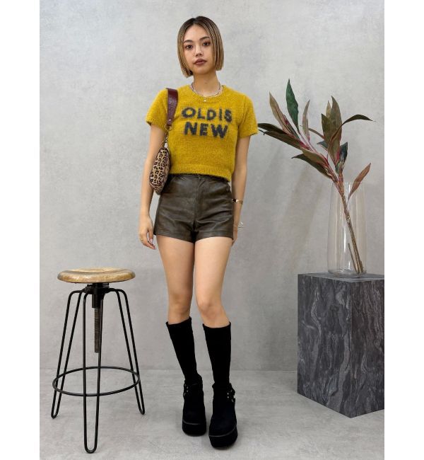 EVRIS「ジャガードロゴシャギーニットトップス」|ニット・セーター|