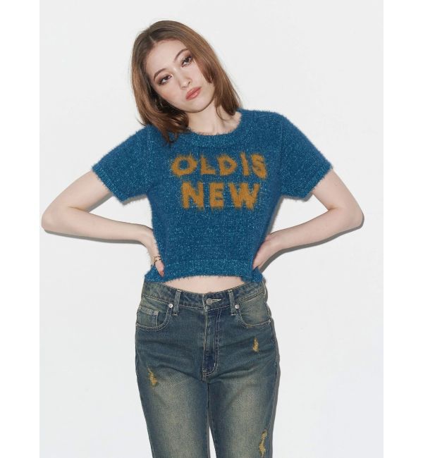 EVRIS「ジャガードロゴシャギーニットトップス」|ニット・セーター|