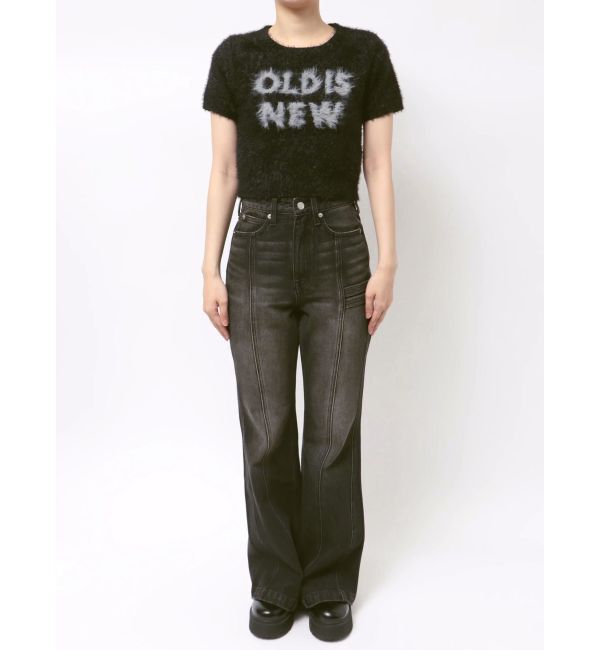 EVRIS「ジャガードロゴシャギーニットトップス」|ニット・セーター|