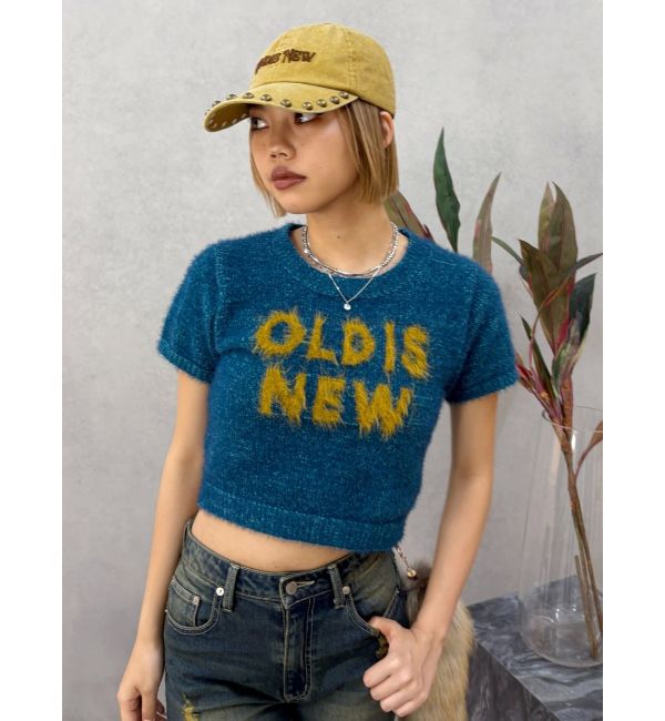 EVRIS「ジャガードロゴシャギーニットトップス」|ニット・セーター|