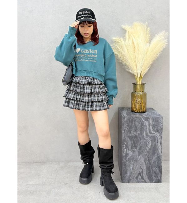 EVRIS「グラフィックショートスウェット」|スウェット・ジャージ|