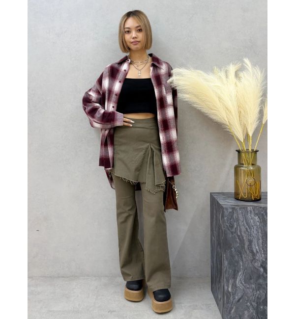 EVRIS「レイヤードフレアパンツ」|その他|