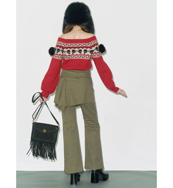 EVRIS「レイヤードフレアパンツ」|その他|