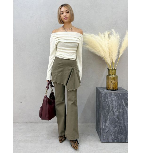 EVRIS「レイヤードフレアパンツ」|その他|