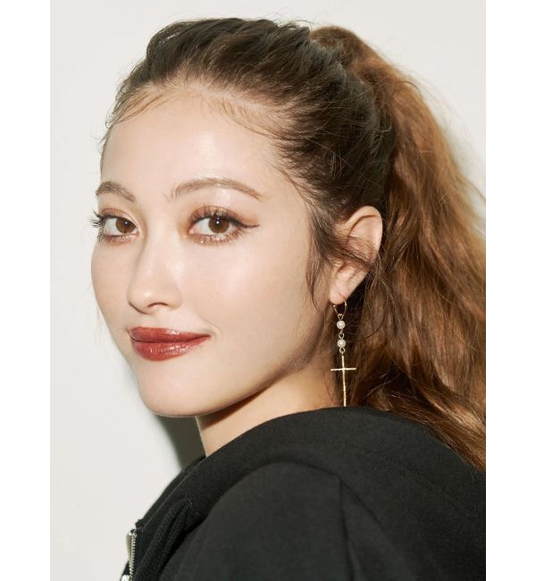 EVRIS「LONG CROSS MOTIF ピアス」|ピアス|