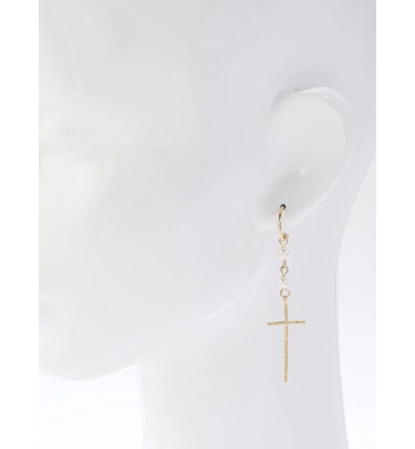 EVRIS「LONG CROSS MOTIF ピアス」|ピアス|