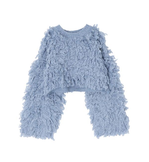 EVRIS「ショートループニットトップス」|ニット・セーター|