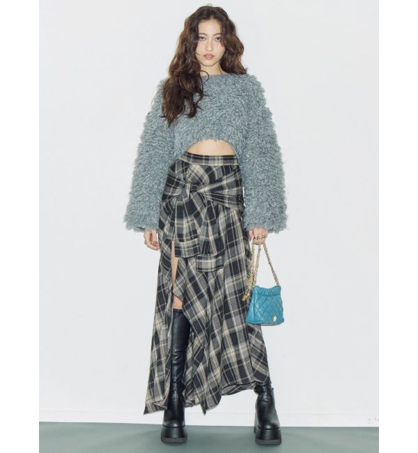 EVRIS「ショートループニットトップス」|ニット・セーター|