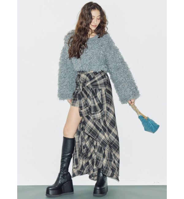 EVRIS「ショートループニットトップス」|ニット・セーター|