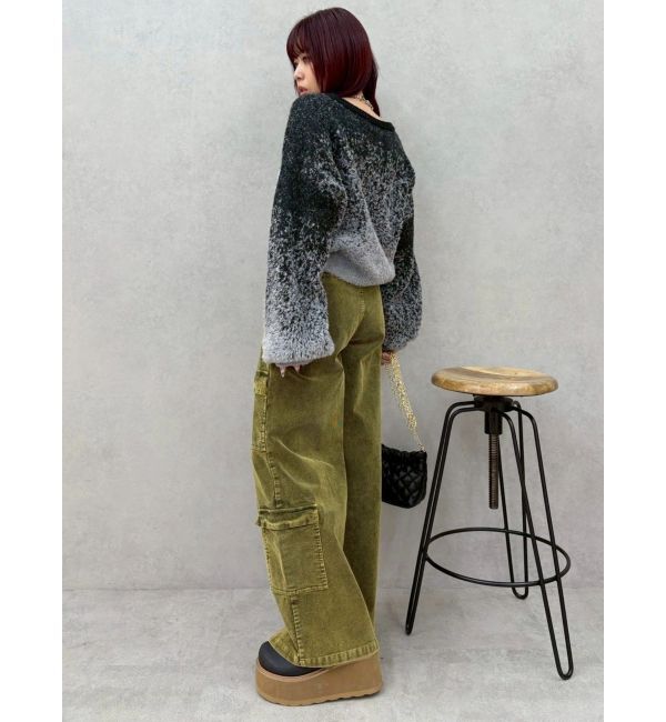 EVRIS「ロゴシャギーニットトップス」|ニット・セーター|