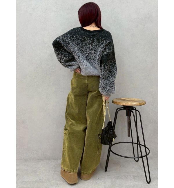 EVRIS「ロゴシャギーニットトップス」|ニット・セーター|