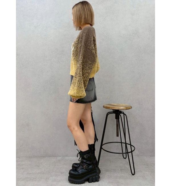 EVRIS「ロゴシャギーニットトップス」|ニット・セーター|