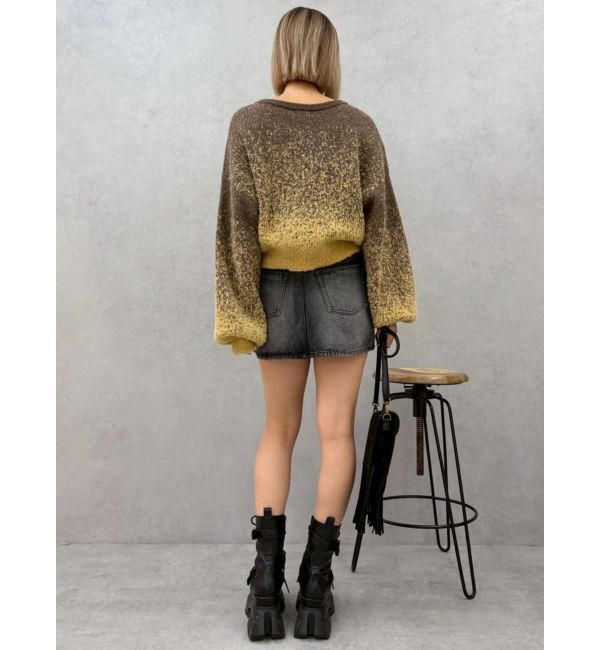 EVRIS「ロゴシャギーニットトップス」|ニット・セーター|