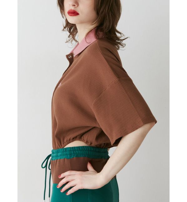 jouetie「ボディースーツポロトップス」|Tシャツ・カットソー|