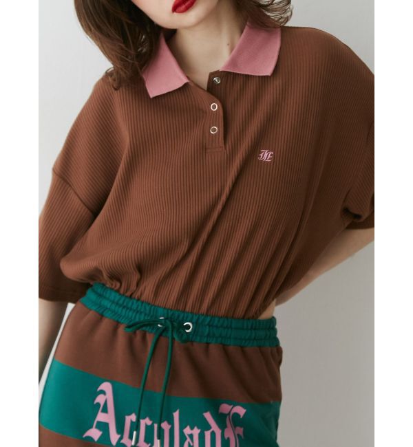 jouetie「ボディースーツポロトップス」|Tシャツ・カットソー|