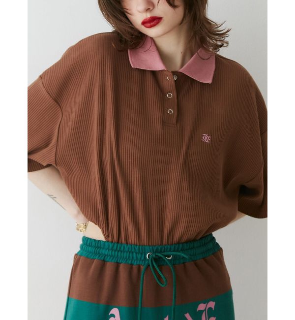 jouetie「ボディースーツポロトップス」|Tシャツ・カットソー|