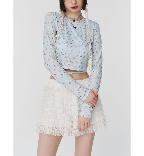 jouetie「バックオープンロゴトップス」|Tシャツ・カットソー|